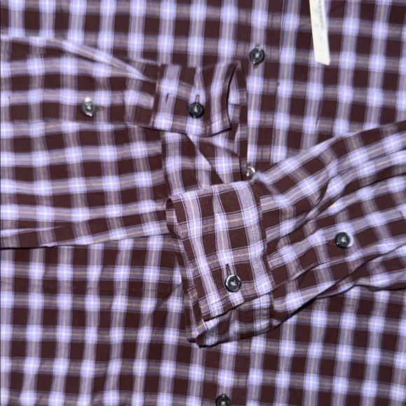 NWT Madewell The Signature Poplin Crop Shirt Size Medium Plaid - Picture 5 of 8